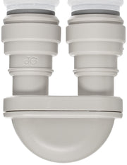 Acetal Copolymer Tube Fitting by John Guest – 1/2" Tube OD, Acetal, Gray, Pack of 10, Model PIUB16S