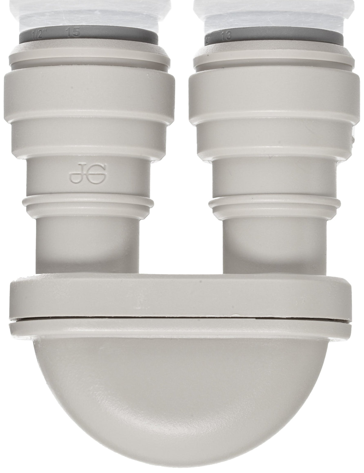 Acetal Copolymer Tube Fitting by John Guest – 1/2" Tube OD, Acetal, Gray, Pack of 10, Model PIUB16S
