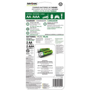 4 Position AA/AAA Charger w/ Batteries by Rayovac – 1 Count, Multicolor, Model PS1344BGEN