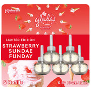 Glade Strawberry Sundae Funday / 3.35 Fl Oz (Pack of 1) / Red Electric