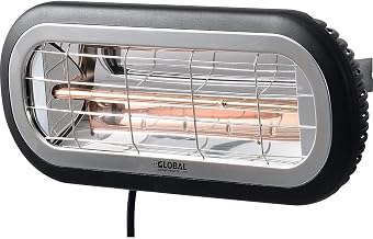 Global Industrial Infrared Patio Heater, Wall/Ceiling Mount, 1500W, 120V