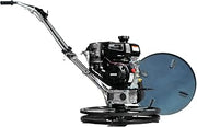 Tomahawk Power Tomahawk 24" Power Trowel Edger Walk Behind Gas Power 6 HP Kohler Engine with Blades 24" Float Pan for Concrete Finishing Cement Floor Surface