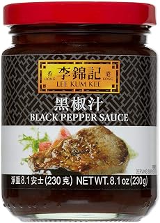 Lee Kum Kee Black Pepper Sauce, 8.1-Ounce Jars (Pack of 6)