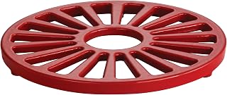 Tramontina Bestow Enameled Cast Iron Round Trivet, 7-inches, Red