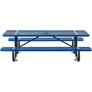 Global Industrial Blue / Industrial / 96 inches x 30 inches x 29.5 inches Picnic Tables