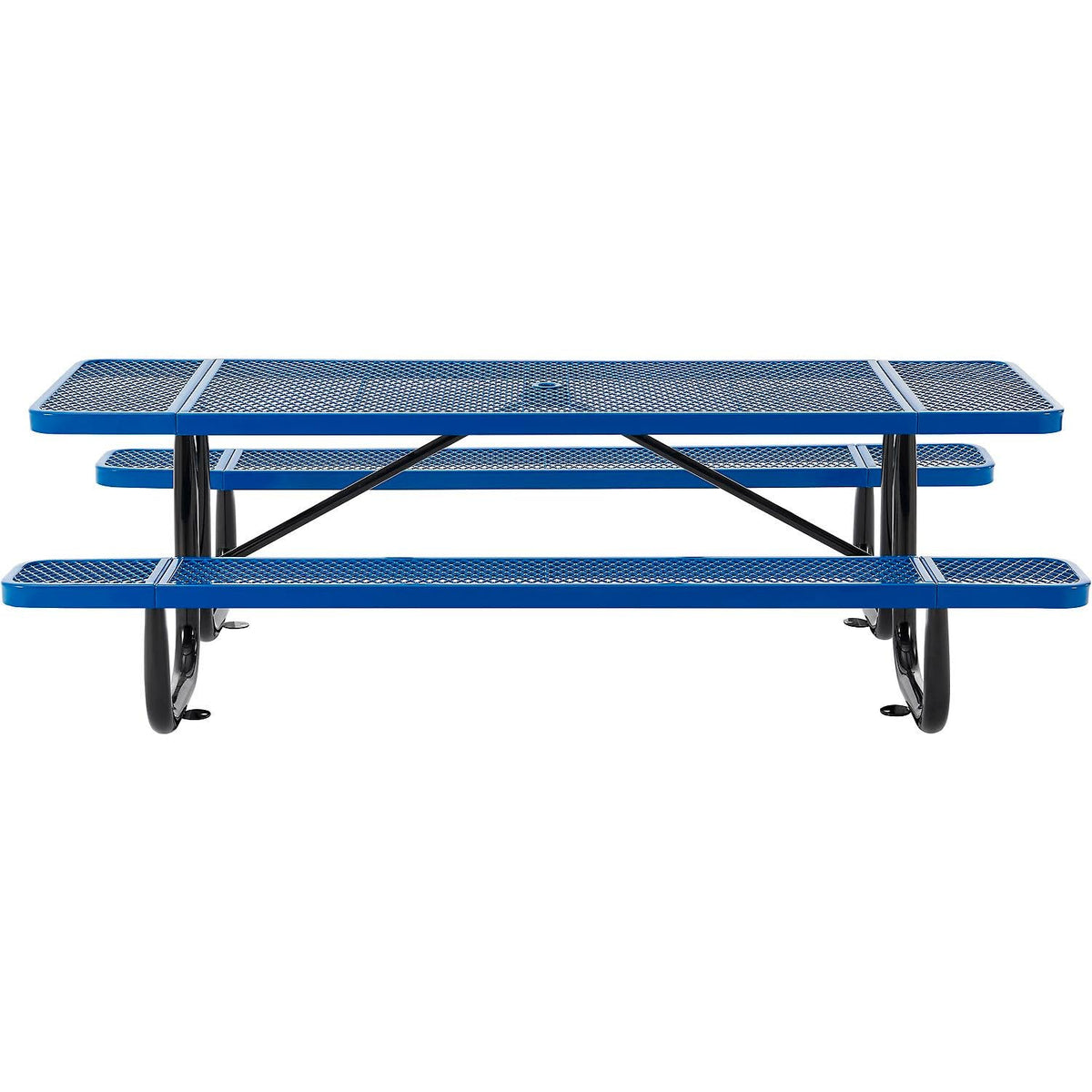 Global Industrial Blue / Industrial / 96 inches x 30 inches x 29.5 inches Picnic Tables