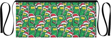 Kitchen Apron Christmas Funny Pickles | Unisex Server Apron with 3 Pockets, Adjustable for Waiters, Gardeners, Kitchen, BBQ, Painting and Restaurant Work