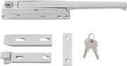 Kason 0172 Magnetic-Mechanical Latch with Strike, Straight Handle, Cylinder Locking, 10172C00006