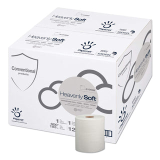 410098 Heavenly Soft Paper Towel, 7.8-Inch x 600 ft, White, 12 Rolls/Carton