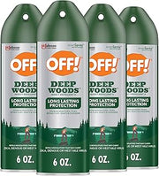 OFF! Deep Woods Insect Repellent Spray Long Lasting from Mosquito Protection 6 Ounce (Pack of 4)