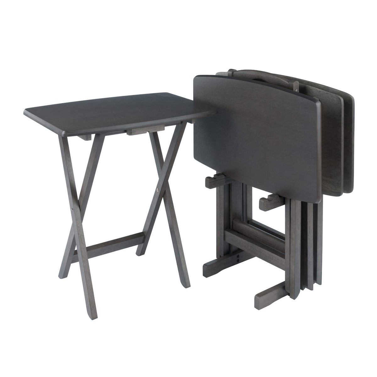 Winsome Oyster Gray (Brown Base) / unspecified / Transitional Nesting Tables