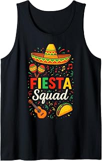 Fiesta Squad - Cinco de Mayo Party Mexican Tank Top