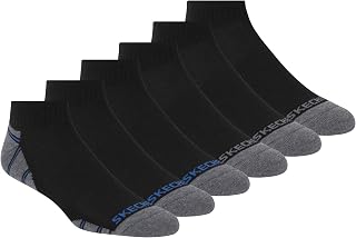 Skechers Men's 6 Pack Quarter Crew Socks