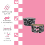 THE LICKER STORE Black/White / 12" / Modern;Mid-Century;Classic;Transitional;Traditional;Cottage;Casual Scratching Pads