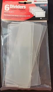 Akro-Mils Divider for Storage Cab, Lg Drawer, 6 Pk (40717) Black