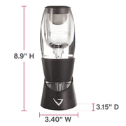 Wine Aerator Pourer and Decanter for Red Wines Patented Design Perfectly Aerates Wines By The Glass or Bottle With Distinctive Sound by Vinturi – 25.4 Ounces, Model V1010