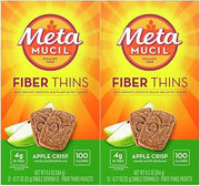Metamucil MultiGrain Fiber Wafers Apple Crisp - 12 ct, Pack of 2