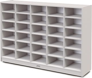 Jonti-Craft Rainbow Accents 4030JCWW000 30 Tub Mobile Storage - Without Tubs - Gray