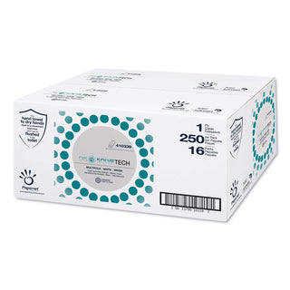 Papernet Dissolvetech 410339 Virgin Fiber Multifold Towel, 9.25" x 9.5" Sheet Size 3.15" Height, 4.53" Width, 9.3" Length, Wh