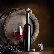Reusable Air Tight Silicone Wine Stopper by Vinturi – Standard, Silicone, Silver, Model V9040