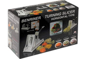 Benriner Turning Slicer, White / with 4 Japanese Stainless Steel Blades / White Mandolines