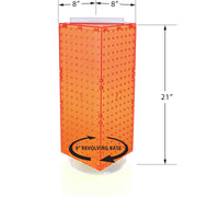 Azar Displays Pegboard Only / Orange / 8 x 20 inches Display Racks