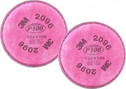 3M P100 Respirator Filter 2096, 1 Pair