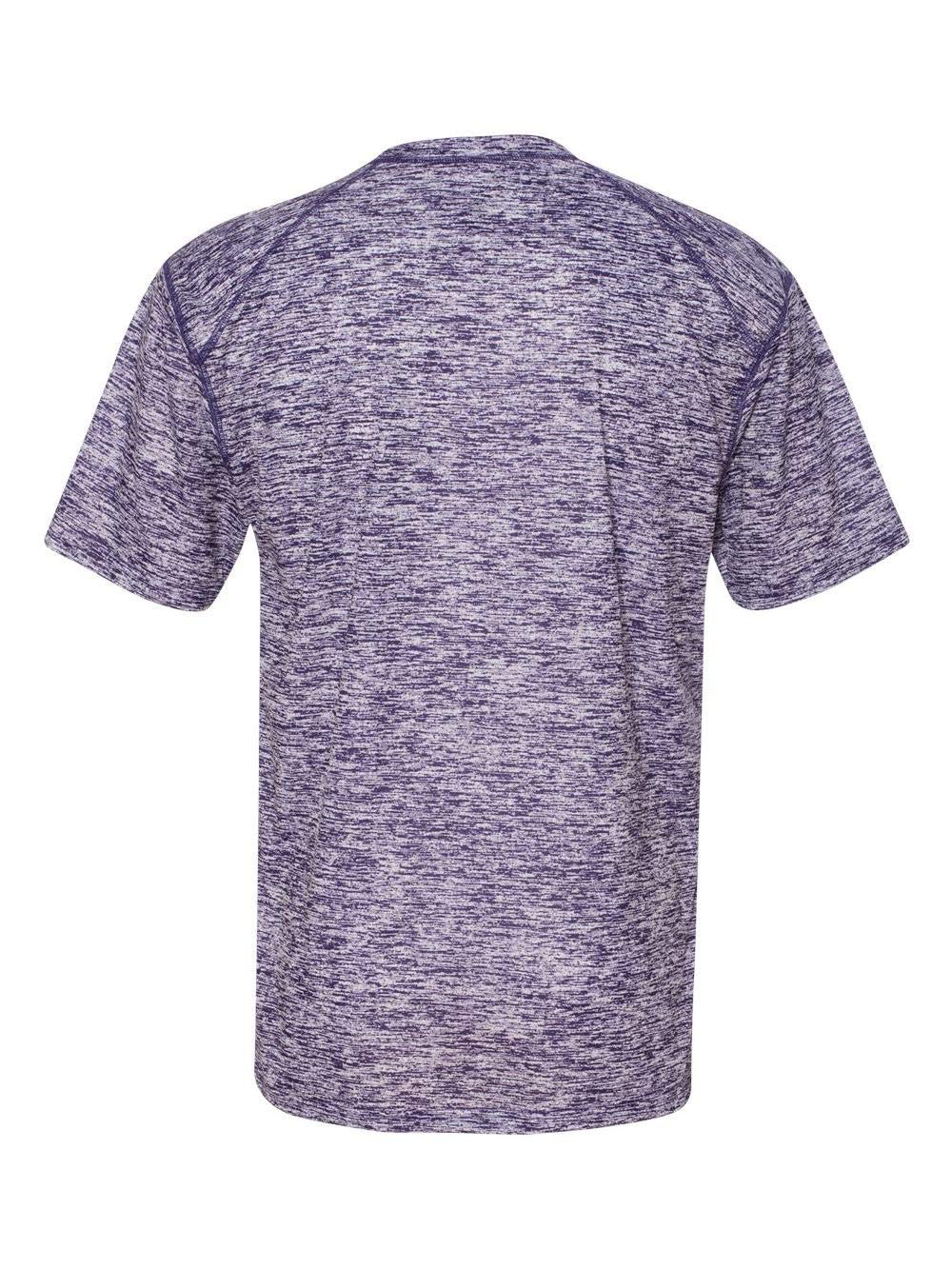 Blend Short Sleeve T-Shirt M Purple by Badger – Polyester, Purple, Model 4191