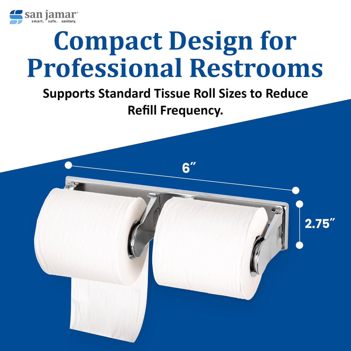 San Jamar 1 / 2 Roll Capacity / Locking Categories