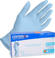 Henry Schein Criterion Nitrile Gloves, Small, Ice Blue, Latex Free, 300 Ct