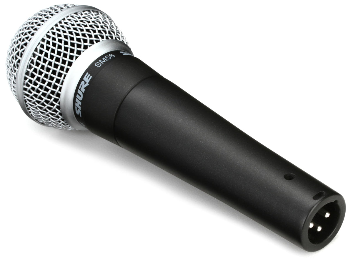 SM58 Cardioid Dynamic Vocal Microphone (2-Pack) by Shure – Stainless Steel, Pack of 2, Model SM58-LC-2pk