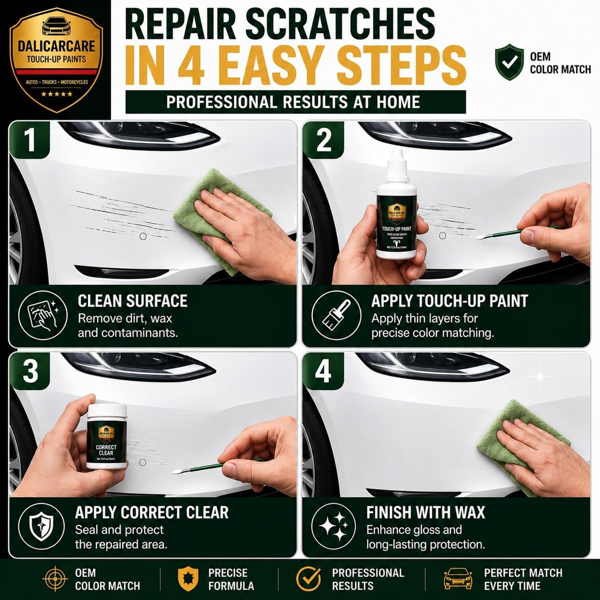 Touch Up Paint - Compatible with Infiniti Vehicles (Model: Ex35 Series) - Brown Met (CAC) by DaliCarCare – 1 Fl Oz (Pack of 1), Brown Met (CAC), Model PP-MJKFXDQZ-742D3AFFFACA