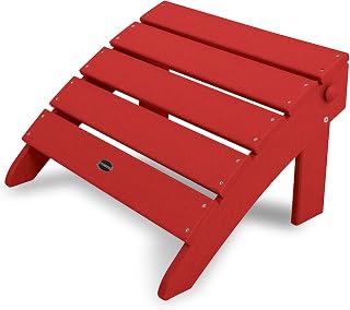 Polywood Classic Adirondack Ottoman, Sunset Red