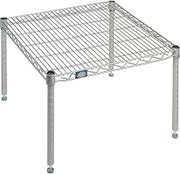 Nexelate Silver Epoxy Wire Dunnage Rack, 30"W x 24"D x 14"H