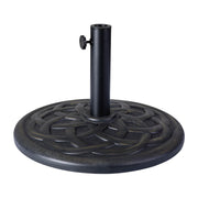 Kona Universal Cement Umbrella Base by Flash Furniture – 19.25", Steel, Plastic, Cement, Bronze, Model GM-UB19-BRNZ-GG