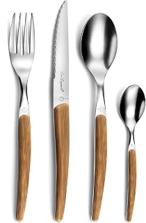Lou Laguiole Montana Nature 24-Piece Cutlery Set