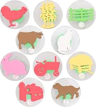 READY 2 LEARN Giant Stampers | Farm Adventure | Set of 10 | Stamps for Kids | Easy-Grip Washable Set for Toddlers, Crafts