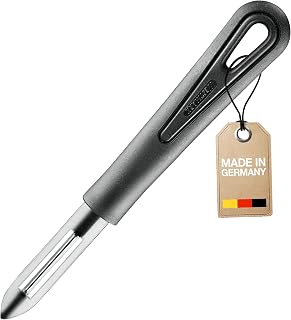 Westmark Peeler With Fixed Blade Gentle, one size, Black/Silver