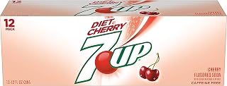 7UP Diet Cherry Flavored Lemon Lime Soda, 12 Fl Oz (Pack Of 12)