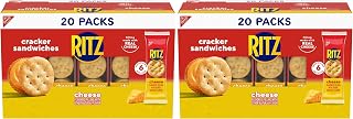 Ritz Cheese Sandwich Crackers, 20 Snack (6 Crackers Per Pack) (Pack of 2)