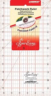 Tacony Corporation SewEasy Patchwork Quilt Ruler, 12" by 6.5"