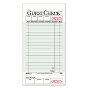 National Checking NTC G3632 Guest Check Pad with Customer Receipt Stub, 3 1/2" Width x 6 3/4" Height, 50 Checks/Pad (Pack of 