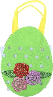 Sewroro Easter Tote Bag, Non Woven Fabric Candy Bag, Green | Portable Design, Lightweight Carry Handle, Rational Capacity for Candies, , and Other Items at Party