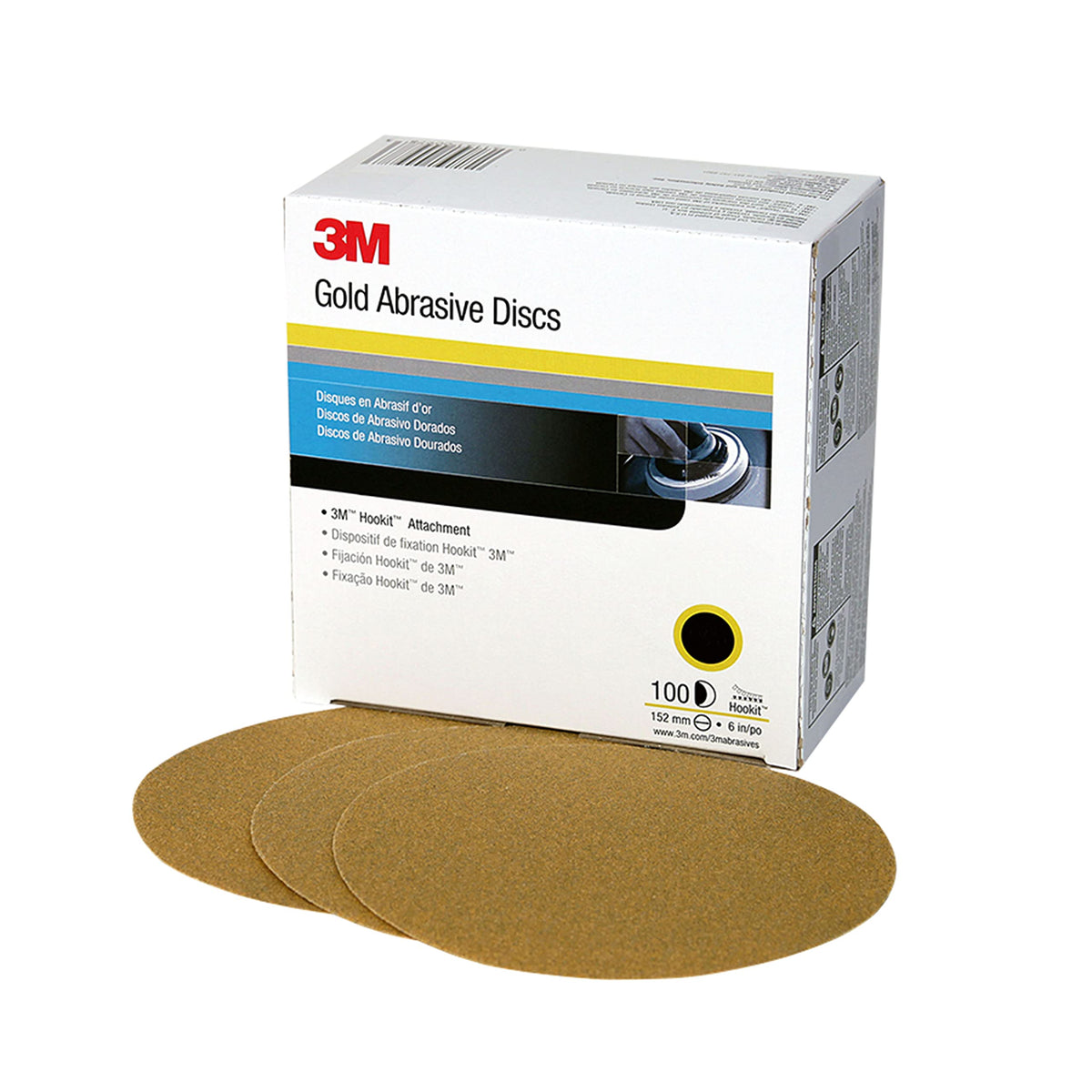 3M 6 / P400 / Gold Sanding Disc Backing Pads