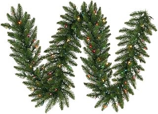 Camdon Fir Garland with Multi-Colored Lights, 50 ft. x 16 in.