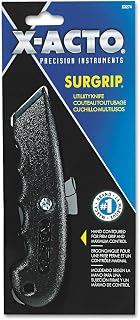X-Acto SurGrip Retractable Metal Utility Knife, Black (C02G1248)