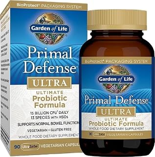 Garden of Life Primal Defense Ultra, 15 Billion CFU Plus HSOs, 90 Capsules