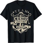 Team CURTIS Lifetime Member Vintage CURTIS Family Name T-Shirt