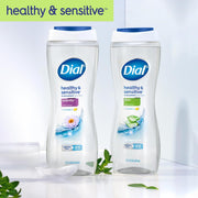 Clean + Gentle Aloe Scent Body Wash by Dial – 16 Fl Oz (Pack of 6), White, Pack of 6, Model Dial Bodywash WAF