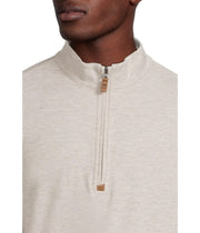 Mens Cloud Sweater 1/4 Zip by TravisMathew – XX-Large, Cotton Blend, Heather Grey, Model A42356